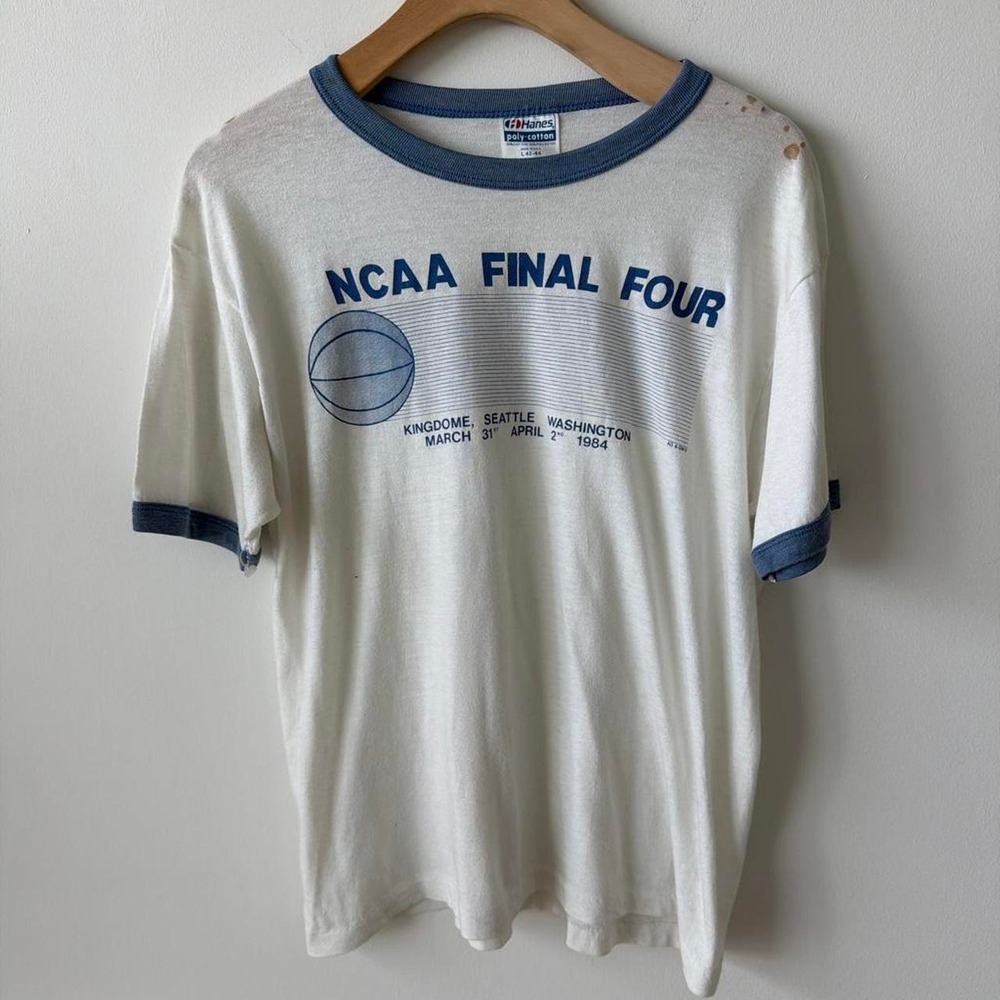 Vintage 1984 NCAA Final Four Ringer Tee